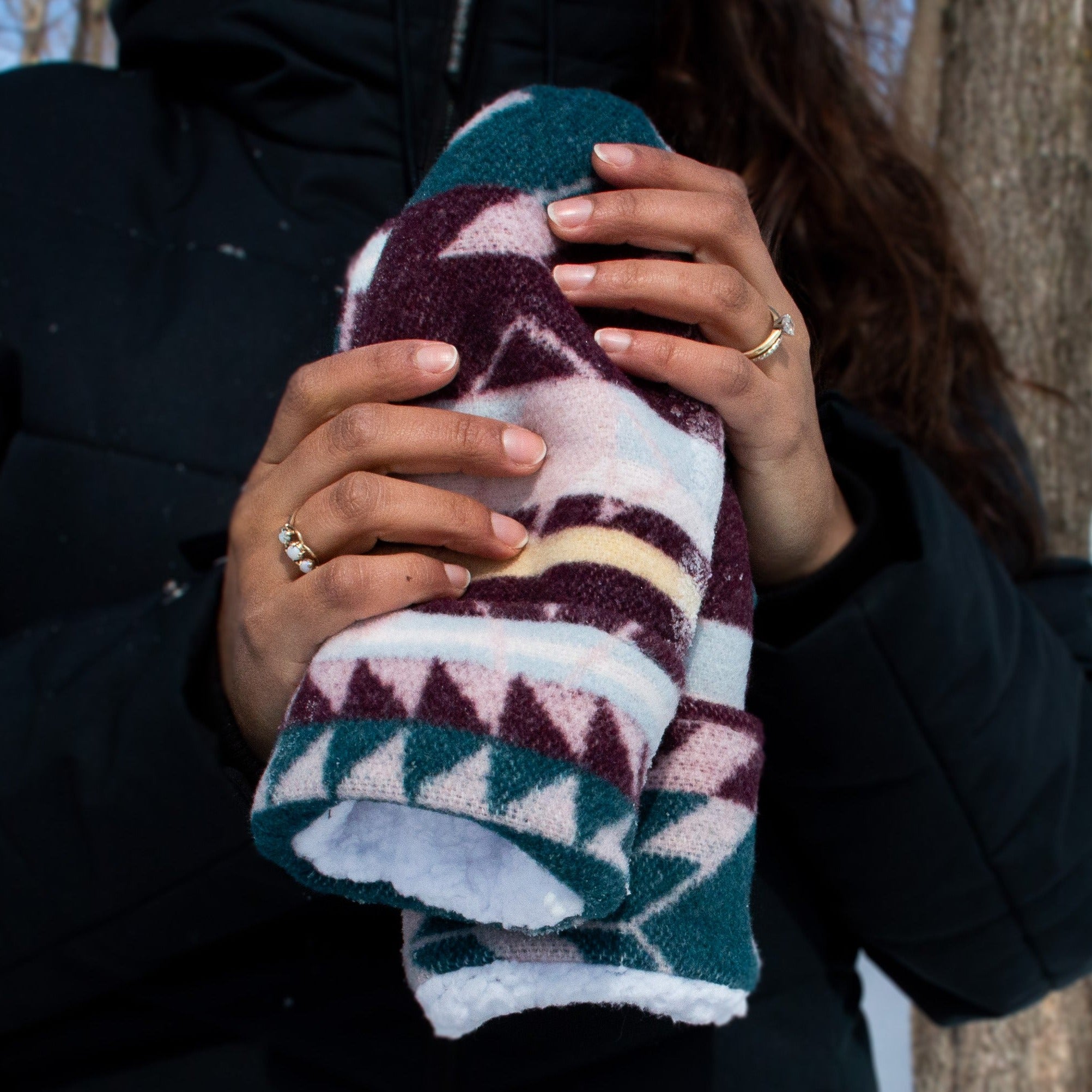 Currant Sherpa Mittens