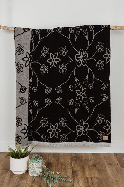 Fleurs Indigenous Wool Blanket