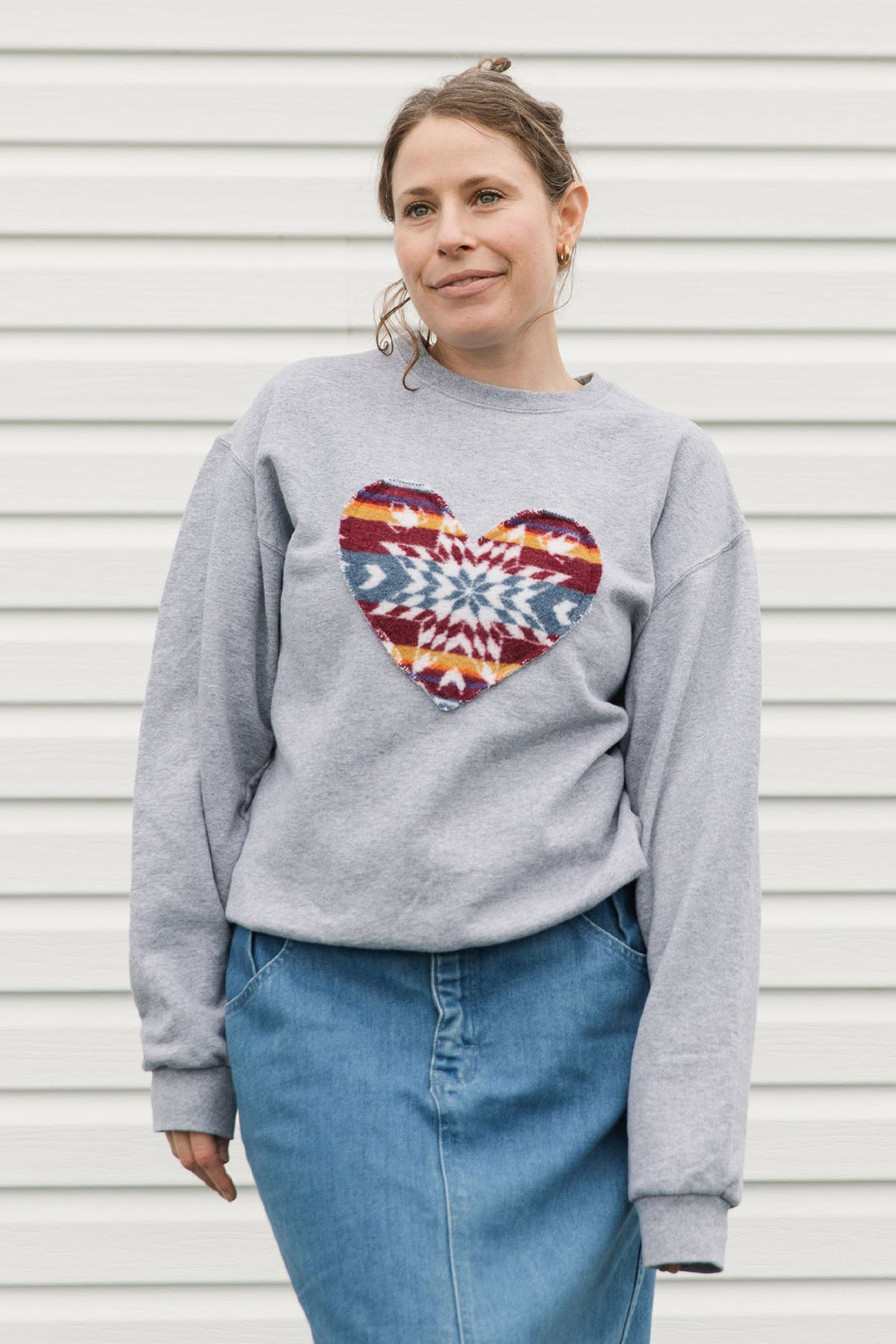 Aki Heart x COPIOUS FASHIONS | Charcoal Crewneck Sweater