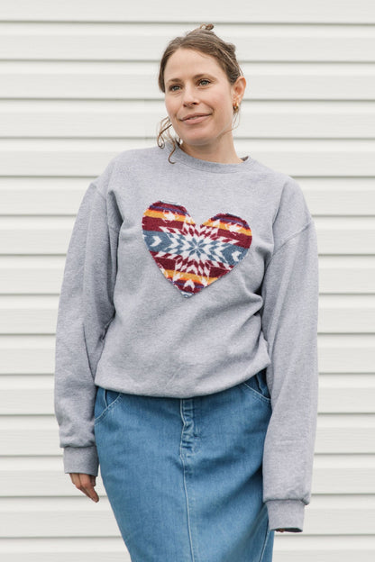Aki Heart x COPIOUS FASHIONS | Charcoal Crewneck Sweater