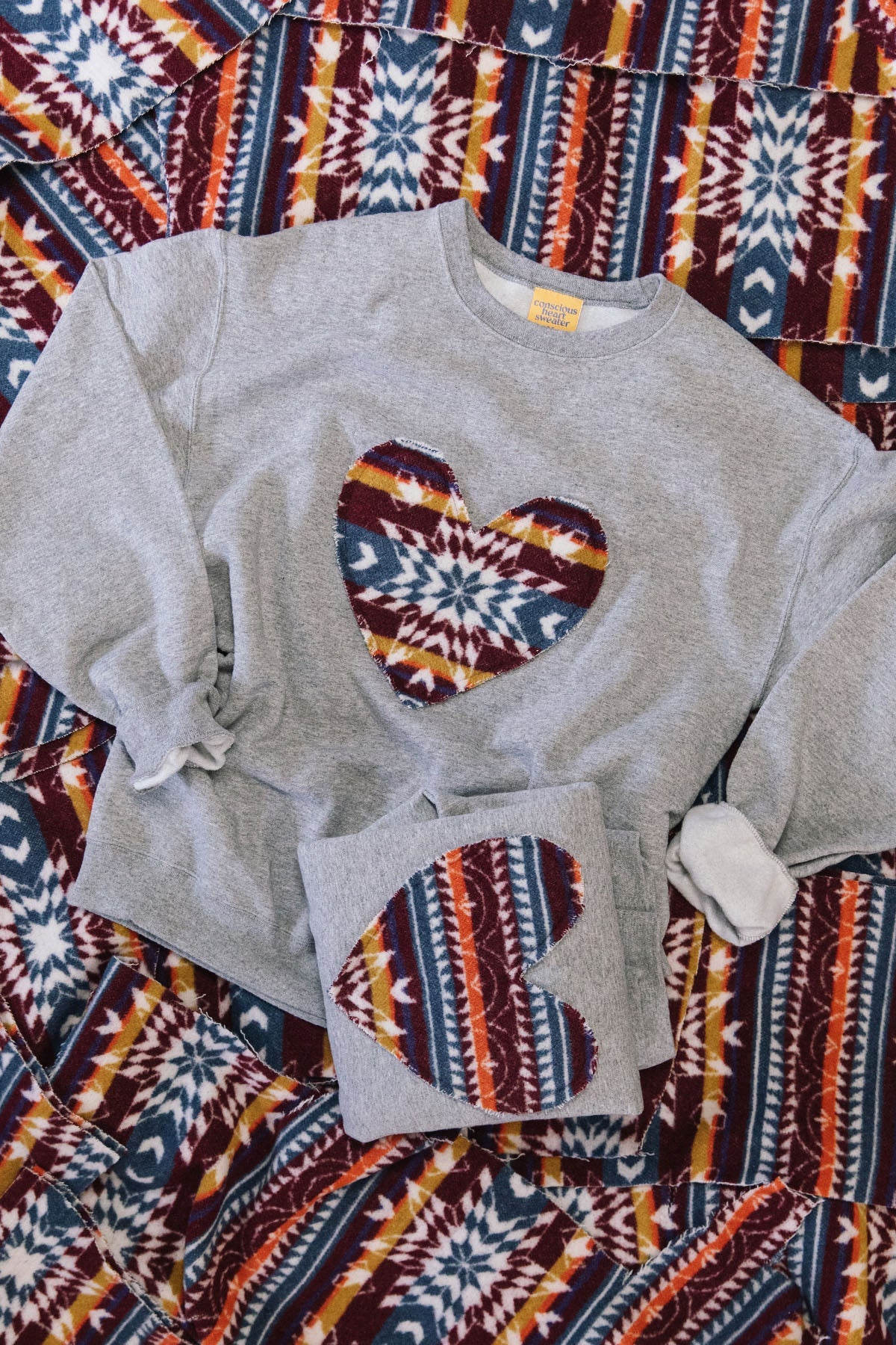 Aki Heart x COPIOUS FASHIONS | Charcoal Crewneck Sweater