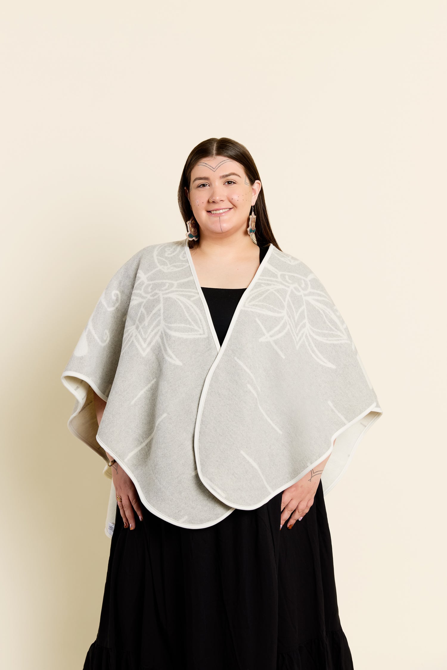 Birch Bark Indigenous Shawl
