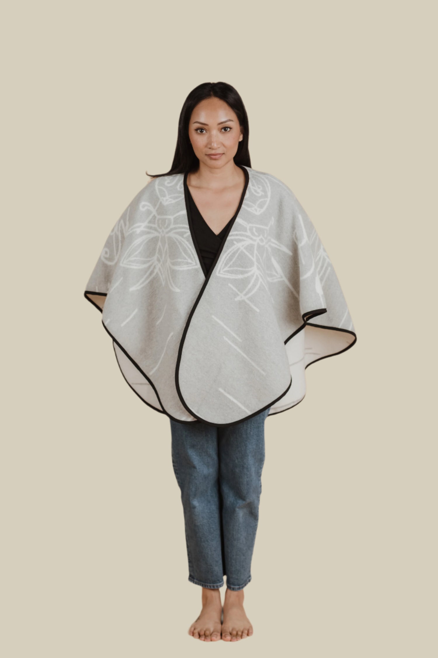 Birch Bark Indigenous Shawl