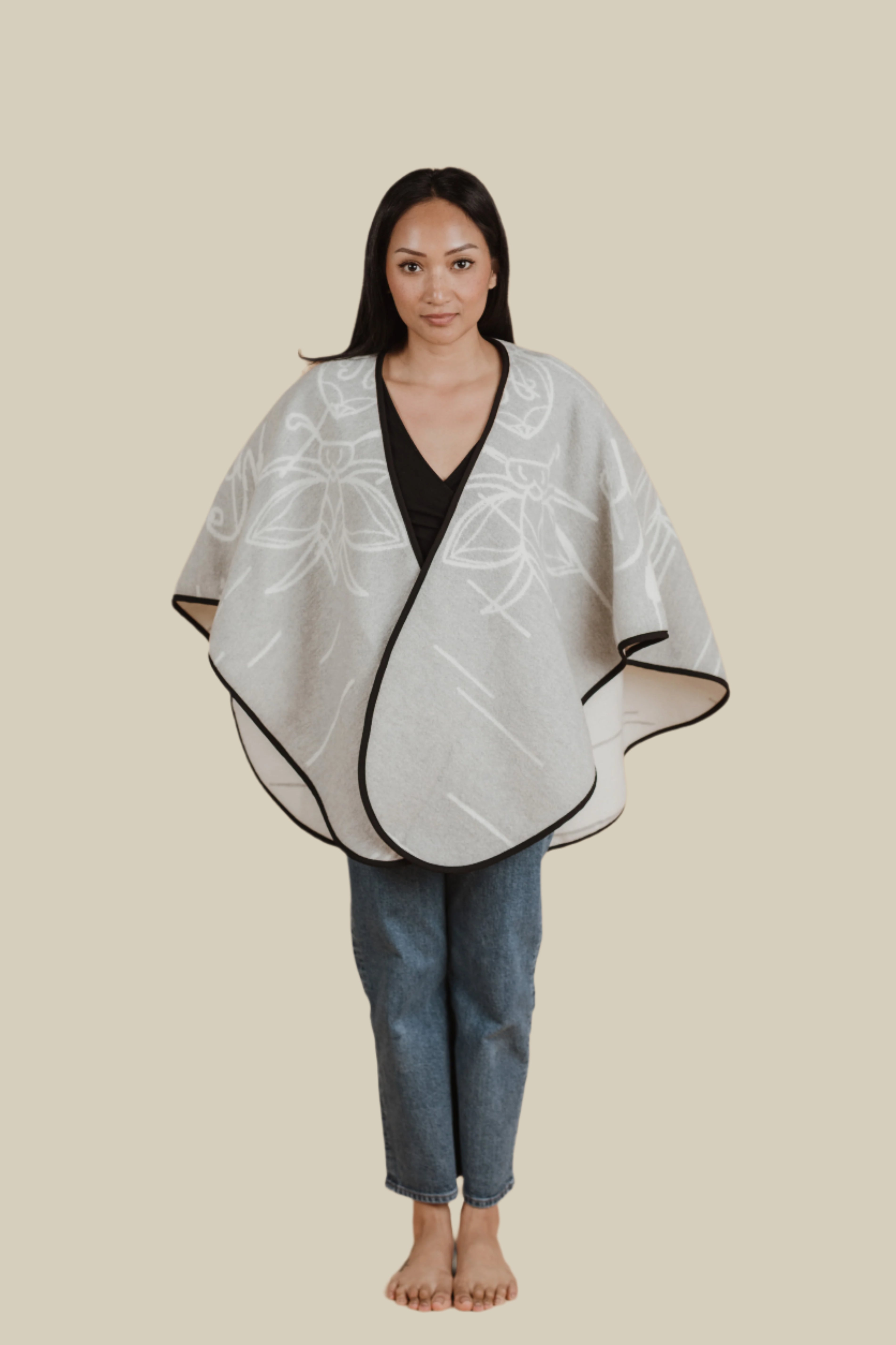 Birch Bark Indigenous Shawl